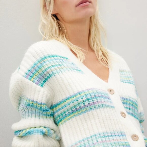 Slate & Willow Stripe Cardigan Sweater - Picture 4 of 10